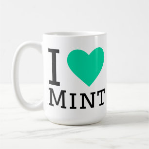 Ich liebe Minze Kaffeetasse