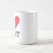 Ich liebe Minze Kaffeetasse (Mittel)