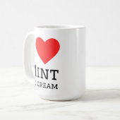Ich liebe Minzeiscreme Kaffeetasse (Vorderseite Links)