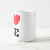 Ich Liebe mir Monogram Script inspirierend Kaffeetasse (Mittel)