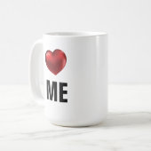 Ich Liebe mir Tasse lustige valentinische Geschenk (Vorderseite Links)