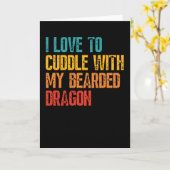 Ich Liebe, mit meinem bärtigen Drachen herumzulauf Karte (Gelbe Blume)