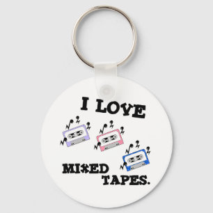Ich liebe Mixed Tapes Schlüsselanhänger