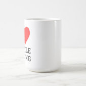 Ich liebe Mobile Gaming Kaffeetasse (Mittel)