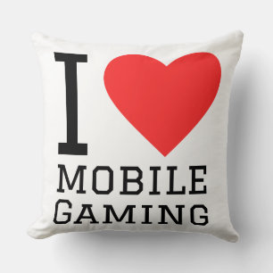 Ich liebe Mobile Gaming Kissen