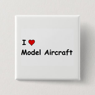 Ich liebe Modellflugzeuge Button