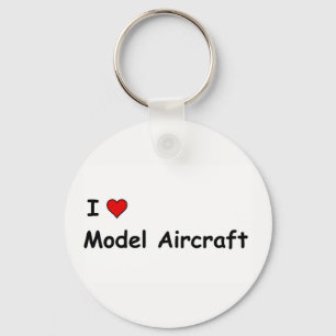 Ich liebe Modellflugzeuge Schlüsselanhänger