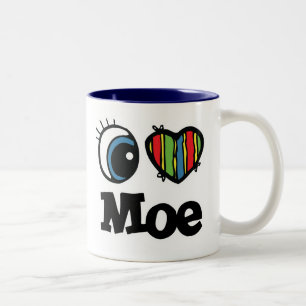 Ich liebe Moe Zweifarbige Tasse