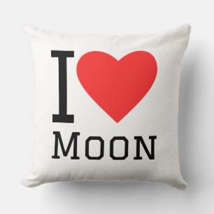 Ich liebe Mond Kissen