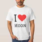 Ich Liebe Mond T-Shirt (Vorderseite)
