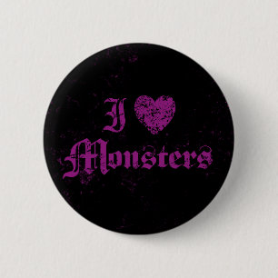Ich liebe Monster Button