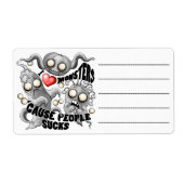 Ich Liebe Monster, weil Leute Ist zum Kotzen sind (Vorne)