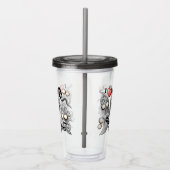 Ich Liebe Monster, weil Leute Ist zum Kotzen sind Acryltrinkbecher (Rechts)