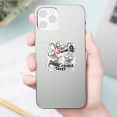 Ich Liebe Monster, weil Leute Ist zum Kotzen sind Aufkleber (Telefon)