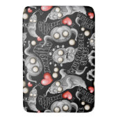 Ich Liebe Monster, weil Leute Ist zum Kotzen sind Badematte (Vorderseite Vertikal)