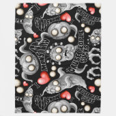 Ich Liebe Monster, weil Leute Ist zum Kotzen sind Fleecedecke (Vorderseite)