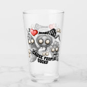 Ich Liebe Monster, weil Leute Ist zum Kotzen sind Glas (Vorderseite)