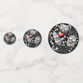 Ich Liebe Monster, weil Leute Ist zum Kotzen sind Konfetti (Rückseiten)