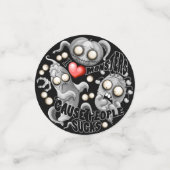 Ich Liebe Monster, weil Leute Ist zum Kotzen sind Konfetti (Klein Vorderseite)