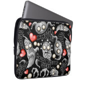 Ich Liebe Monster, weil Leute Ist zum Kotzen sind Laptopschutzhülle (Vorne Rechts)