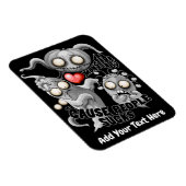 Ich Liebe Monster, weil Leute Ist zum Kotzen sind Magnet (Rechte Seite)