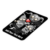 Ich Liebe Monster, weil Leute Ist zum Kotzen sind Magnet (Linke Seite)