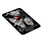 Ich Liebe Monster, weil Leute Ist zum Kotzen sind Magnet (Rechte Seite)