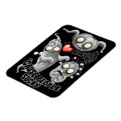 Ich Liebe Monster, weil Leute Ist zum Kotzen sind Magnet (Linke Seite)