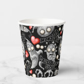 Ich Liebe Monster, weil Leute Ist zum Kotzen sind Pappbecher (Vorderseite)