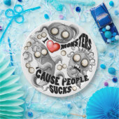 Ich Liebe Monster, weil Leute Ist zum Kotzen sind Pappteller (Party)