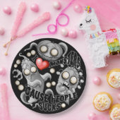 Ich Liebe Monster, weil Leute Ist zum Kotzen sind Pappteller (Party)