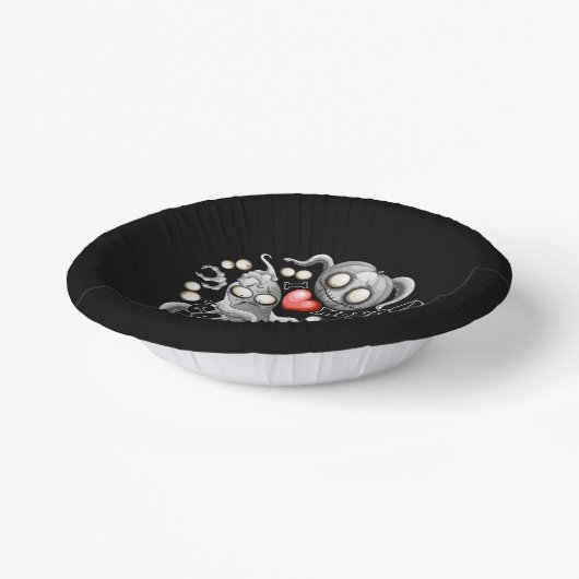 Ich Liebe Monster, weil Leute Ist zum Kotzen sind Pappteller (Gewinkelt)