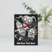 Ich Liebe Monster, weil Leute Ist zum Kotzen sind Postkarte (Stehend Vorderseite)