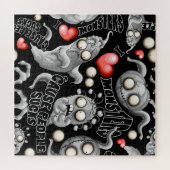 Ich Liebe Monster, weil Leute Ist zum Kotzen sind Puzzle (Horizontal)