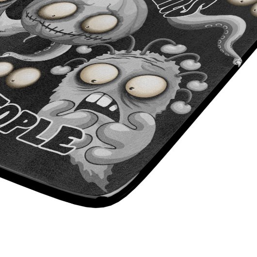 Ich Liebe Monster, weil Leute Ist zum Kotzen sind Schneidebrett (Ecke)