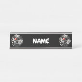 Ich Liebe Monster, weil Leute Ist zum Kotzen sind Schreibtischnamensplakette (Vorderseite )