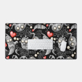 Ich Liebe Monster, weil Leute Ist zum Kotzen sind Schreibtischunterlage (Tastatur & Maus)