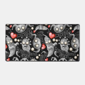 Ich Liebe Monster, weil Leute Ist zum Kotzen sind Schreibtischunterlage (Vorderseite)