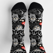 Ich Liebe Monster, weil Leute Ist zum Kotzen sind Socken (Oben)