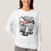 Ich Liebe Monster, weil Leute Ist zum Kotzen sind T-Shirt (Vorderseite)