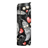 Ich Liebe Monster, weil Leute Ist zum Kotzen sind Thermosbecher (Nach links gedreht)