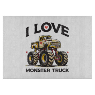Ich liebe Monstertruck Schneidebrett