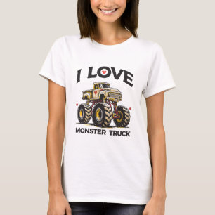 Ich liebe Monstertruck T-Shirt