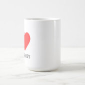 Ich liebe Monterrey Kaffeetasse (Mittel)