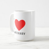 Ich liebe Monterrey Kaffeetasse (Vorderseite Links)