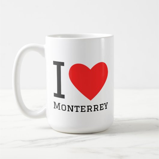 Ich liebe Monterrey Kaffeetasse (Links)