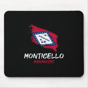 Ich liebe Monticello Arkansas Splatter Trip Urlaub Mousepad