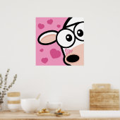 Ich Liebe Moo Cow Poster / Drucken (Küche)