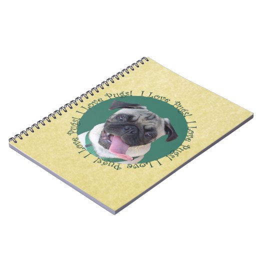 Ich Liebe Mops! Notizblock (Linke Seite)