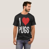Ich liebe Möpse T-Shirt (Vorne ganz)